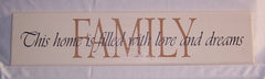 Family - live, laugh, love