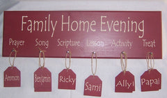 Family Home Evening Boards - Finished Product